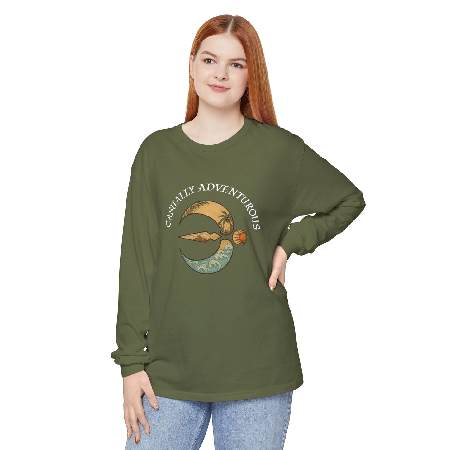 Soar Story Long Sleeve T-Shirt - Garment-Dyed Adventure Tee