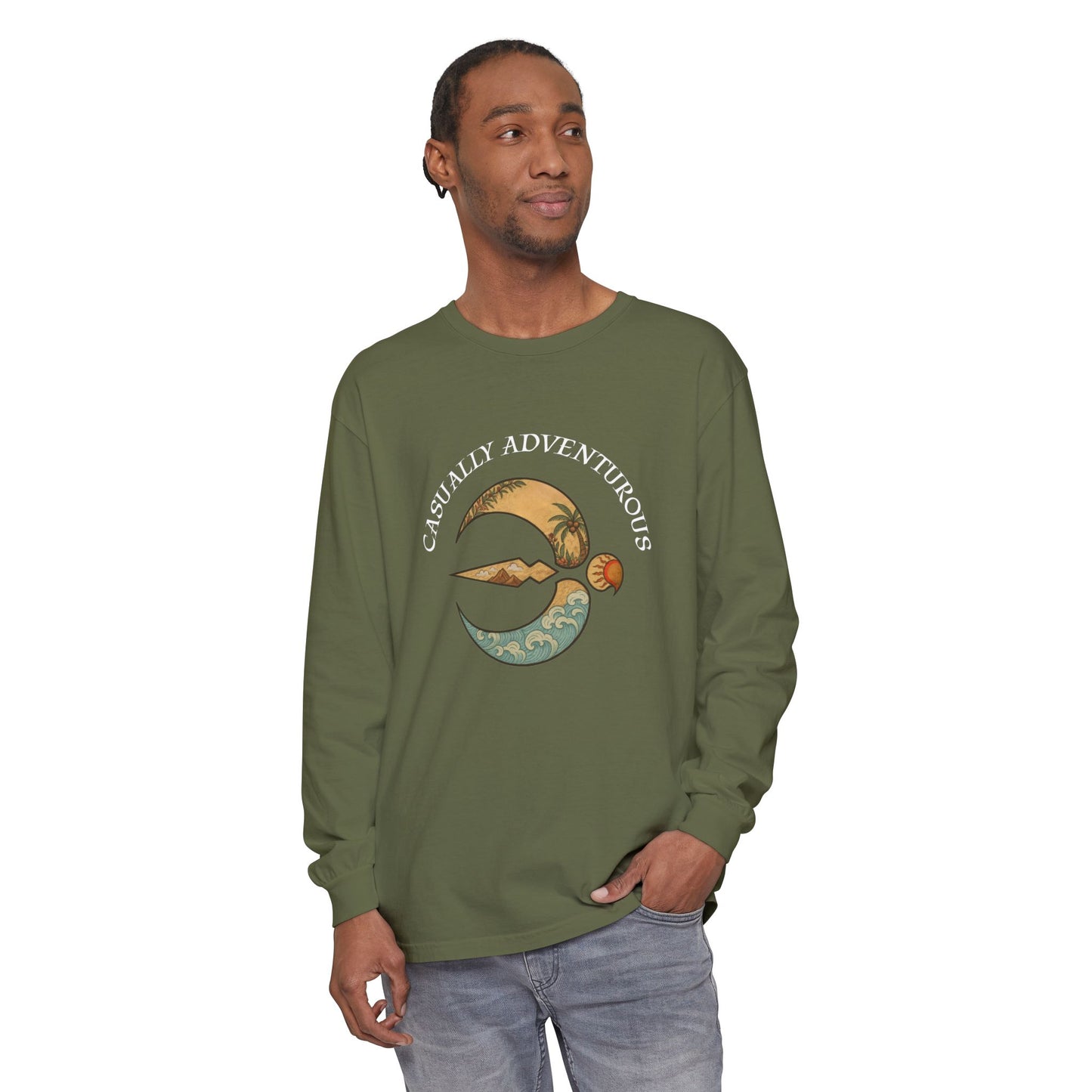 Soar Story Long Sleeve T-Shirt - Garment-Dyed Adventure Tee