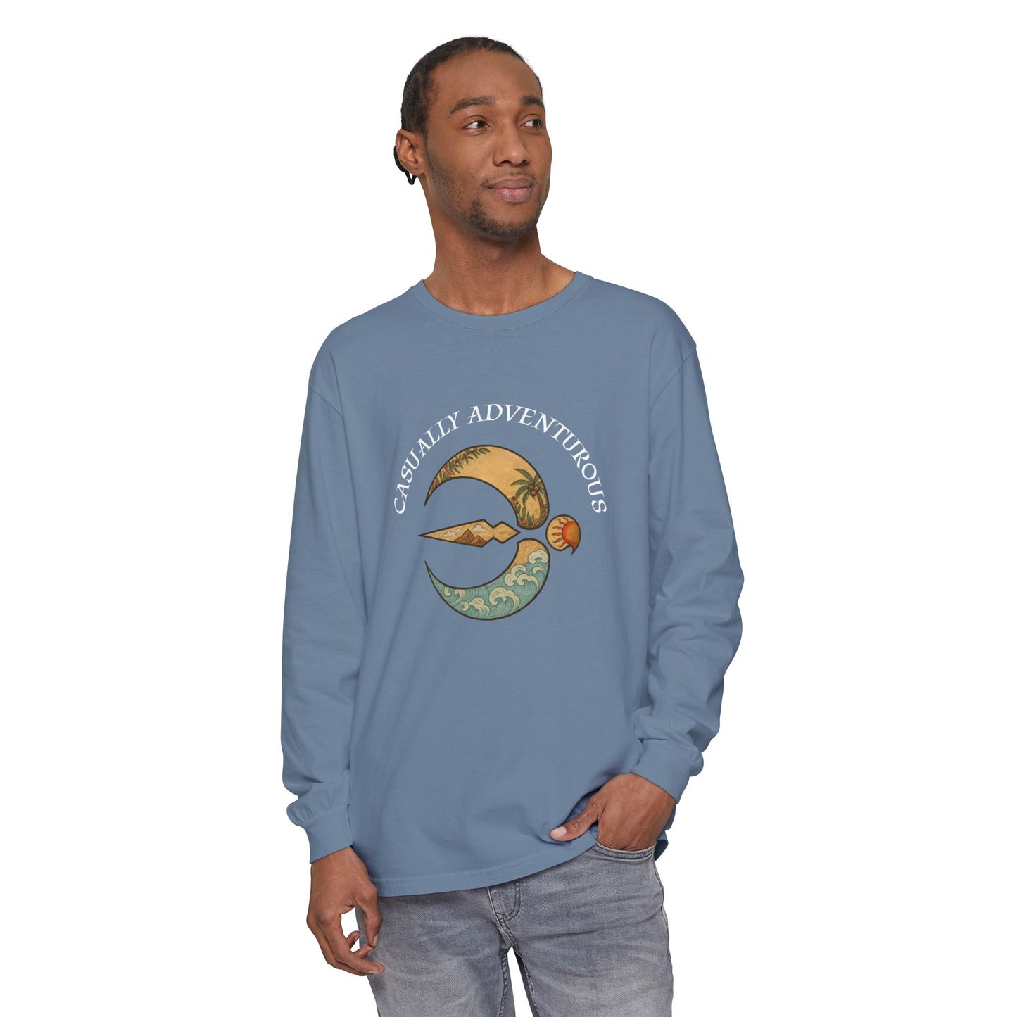 Soar Story Long Sleeve T-Shirt - Garment-Dyed Adventure Tee