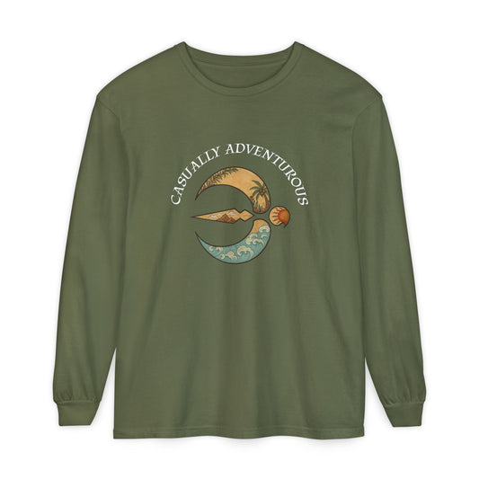 Soar Story Long Sleeve T-Shirt - Garment-Dyed Adventure Tee